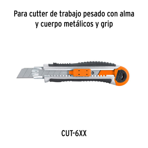 Estuche con 50 cuchillas SK2 de 18 mm para cutter, Expert | REP-CUT-650X | 100131