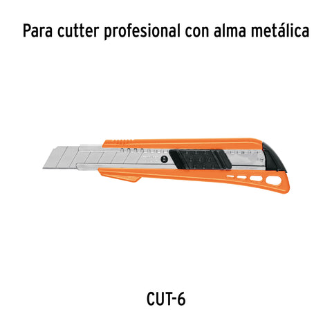Estuche con 50 cuchillas SK2 de 18 mm para cutter, Expert | REP-CUT-650X | 100131