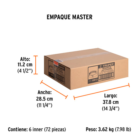 Bolsa c/2 abrazaderas sin fin # 10, 3/4 - 1-1/16', Truper | M-10B | 10013