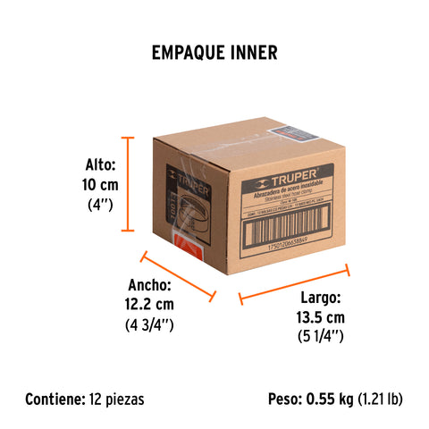 Bolsa c/2 abrazaderas sin fin # 10, 3/4 - 1-1/16', Truper | M-10B | 10013