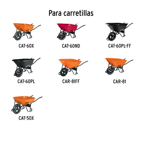 Tornilleria, chumaceras y eje p/carretillas TRUPER y EXPERT | JT-TUB | 100154