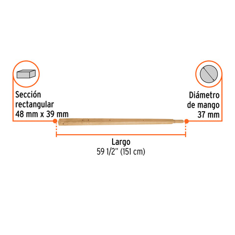 Bastidor de madera 39 x 48 mm para carretilla TP-8, TRUPER | BAS-CU-60-G | 100158