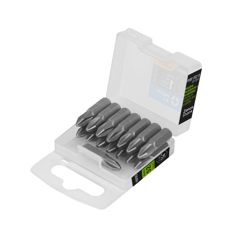 Estuche con 15 puntas de cruz PH2 largo 1', Truper Expert | PUDE-1102-15 | 100193