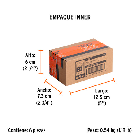 Estuche con 15 puntas de cruz PH2 largo 1', Truper Expert | PUDE-1102-15 | 100193