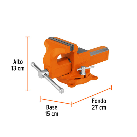 Tornillo de banco 4' tipo europeo de hierro nodular, Truper | TA-4-L | 100199