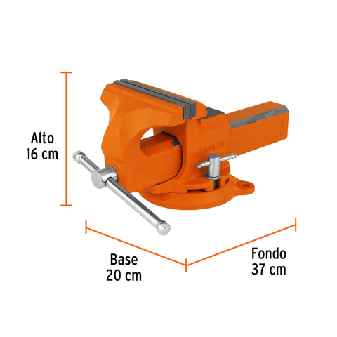 Tornillo de banco 6' tipo europeo de hierro nodular, Truper | TA-6-L | 100241