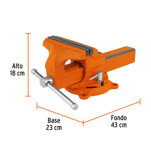 Tornillo de banco 8' tipo europeo de hierro nodular, Truper | TA-8-L | 100242