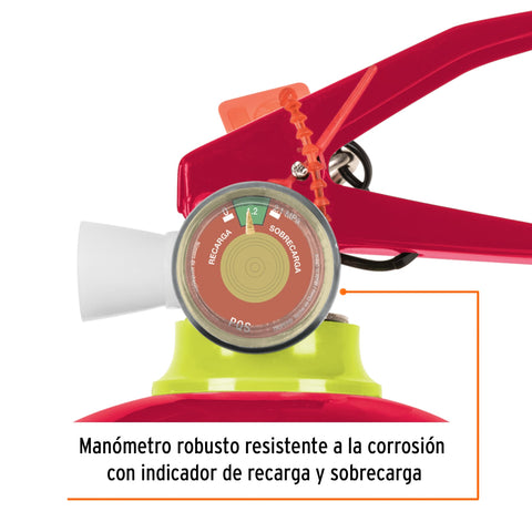 Extintor portátil recargable 1 kg, polvo tipo ABC, Truper | Ext-1000 | 100276