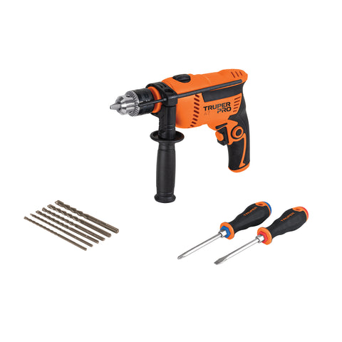 Combo rotomartillo 1/2' 650W, 6 brocas y 2 desarmadores,PRO | COMBOR-1/2A7 | 100291
