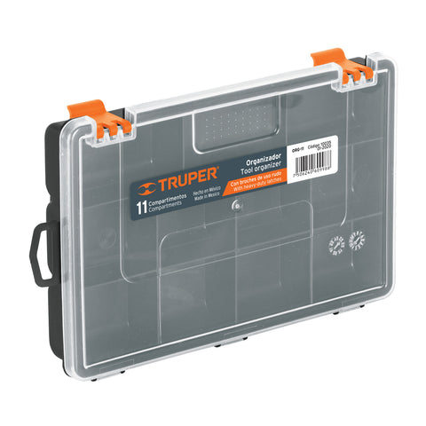 Organizador 9' con 11 compartimentos, Truper | ORG-11 | 10035
