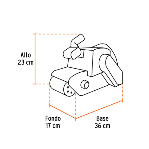 Lijadora de banda 4 x 24', 1200W, TRUPER INDUSTRIAL | LIBA-4X24N3 | 100370