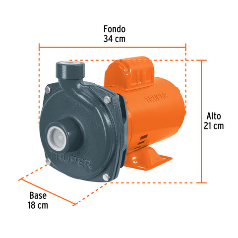 Bomba centrífuga para agua, 1 HP, TRUPER | BOAC-1A | 100430