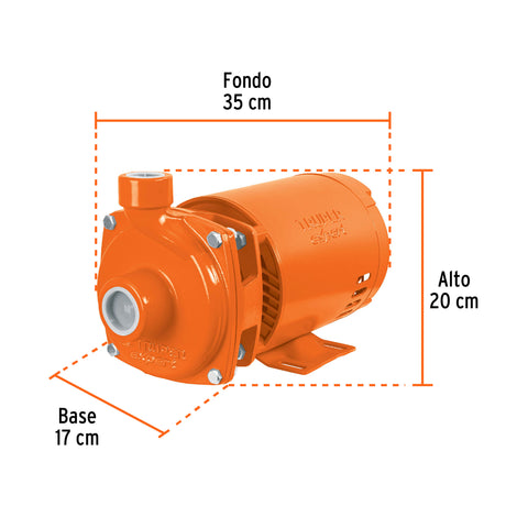 Bomba centrífuga para agua, 3/4 HP, TRUPER EXPERT | BOAC-3/4AX | 100432