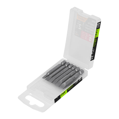 Estuche con 6 puntas planas combinadas largo 2', Expert | PUN-6PL2 | 100506