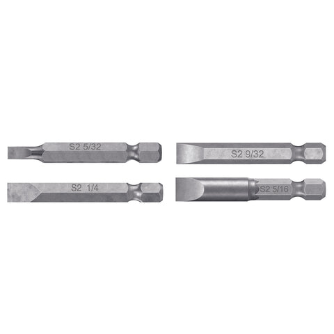 Estuche con 6 puntas planas combinadas largo 2', Expert | PUN-6PL2 | 100506
