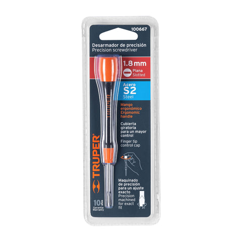 Desarmador de precisión plano de 1.8 mm mango ergonómico | JOY-P18 | 100667