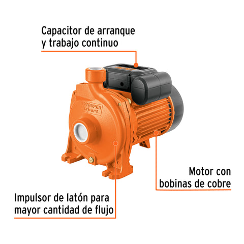 Bomba centrífuga para agua modelo europeo, 2 HP, EXPERT | BOAC-2 | 10066