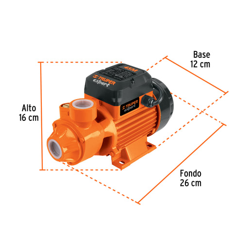Bomba periférica 1/2HP, altura máx 45m, uso agrícola, EXPERT | BOAP-1/2 | 10068