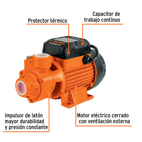 Bomba periférica 3/4HP, altura máx 65m, uso agrícola, EXPERT | BOAP-3/4 | 10069