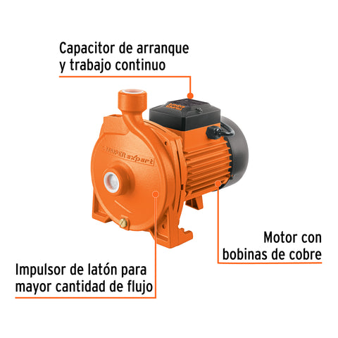 Bomba centrífuga para agua modelo europeo, 1 HP, EXPERT | BOAC-1 | 10074