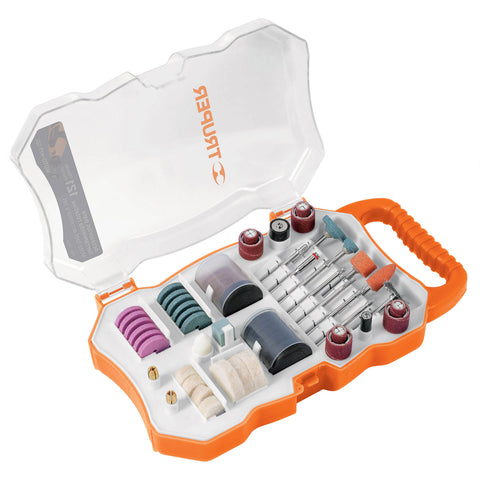 Kit de accesorios p/herramienta rotativa, 121 pzs, TRUPER | MOTO-KIT-121 | 100757