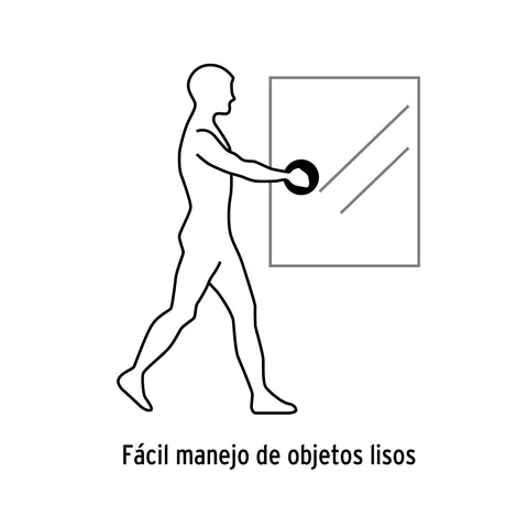 Ventosa de aluminio para vidrio, 1 copa de succión, Truper | VEVI-1A | 100760
