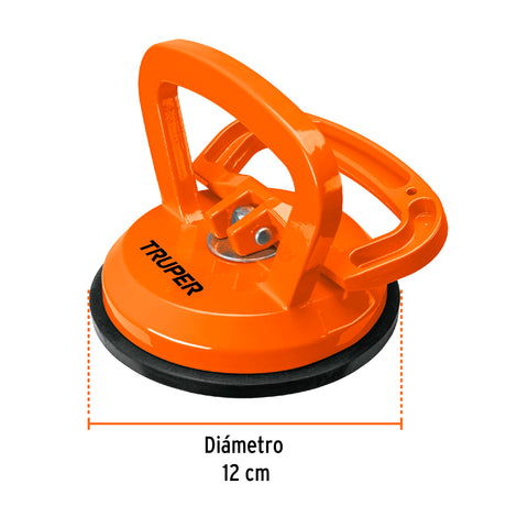 Ventosa de aluminio para vidrio, 1 copa de succión, Truper | VEVI-1A | 100760