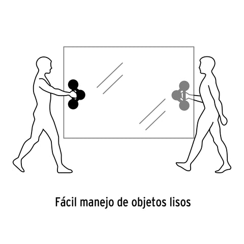 Ventosa de aluminio para vidrio, 3 copas de succión, Truper | VEVI-3A | 100762