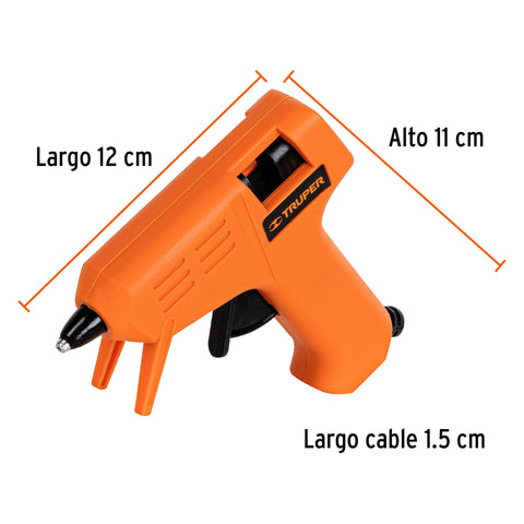 Pistola eléctrica de 15W para silicón de 5/16', 220V, TRUPER | PIPE-5/16-2 | 100795