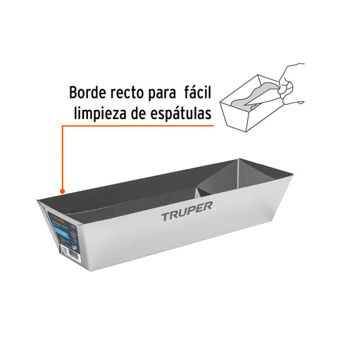 Charola de 12' de acero inoxidable para mezcla, Truper | CHAR-12 | 100798