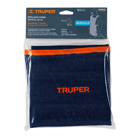 Protección para soldar, peto de mezclilla, Truper | PROSO-1M | 100825