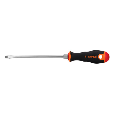 Desarmador plano 3/16' x 6' mango Comfort Grip, Truper | DR-3/16X6B | 100832