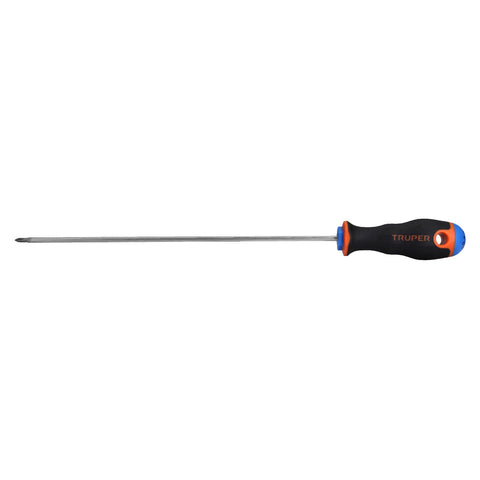 Desarmador de cruz 1/8' x 8' mango Comfort Grip, Truper | DP-1/8X8B | 100835