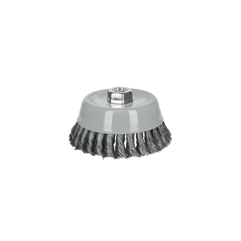 Carda copa 5' alambre trenzado fino, Multi-rosca, Truper | CT-612MR | 100853