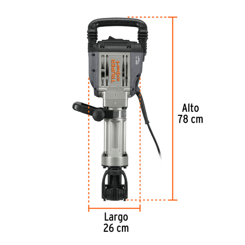 Martillo demoledor HEX 20 kg, 55J, 1600W, TRUPER EXPERT | MADE-20NX | 100893