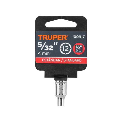 Dado de 5/32', 12 puntas, cuadro 1/4', Truper | D-1405-B | 100917
