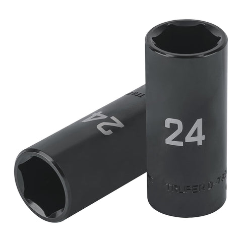 Dado largo impacto de 24 mm, 6 puntas, cuadro 1/2', Truper | D-7324-ML | 100923