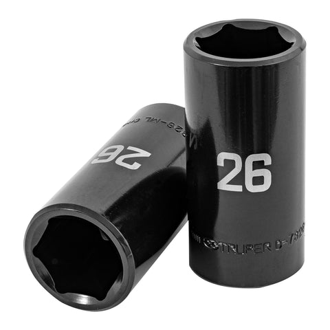 Dado largo impacto de 26 mm, 6 puntas, cuadro 1/2', Truper | D-7326-ML | 100925