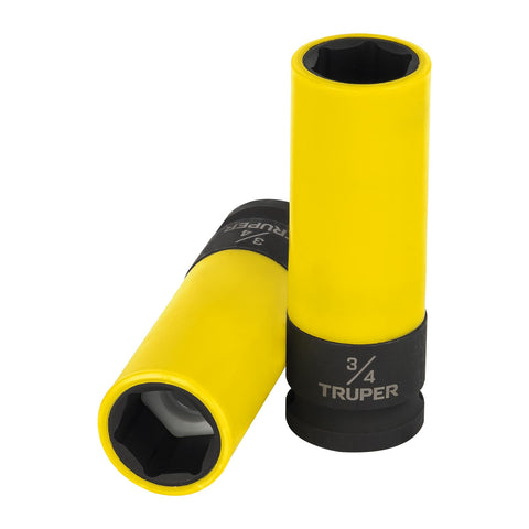 Dado largo impacto prot. plást. 3/4', 6 puntas, cuadro 1/2' | D-7324-HLPD | 100927
