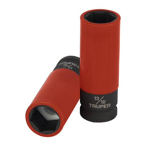 Dado largo impacto prot. plást. 13/16', 6 puntas,cuadro 1/2' | D-7326-HLPD | 100928