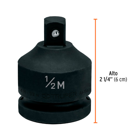 Adaptador de Impacto 3/4' (H) x 1/2' (M), Truper | AI-5453 | 100949