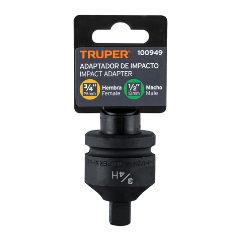 Adaptador de Impacto 3/4' (H) x 1/2' (M), Truper | AI-5453 | 100949