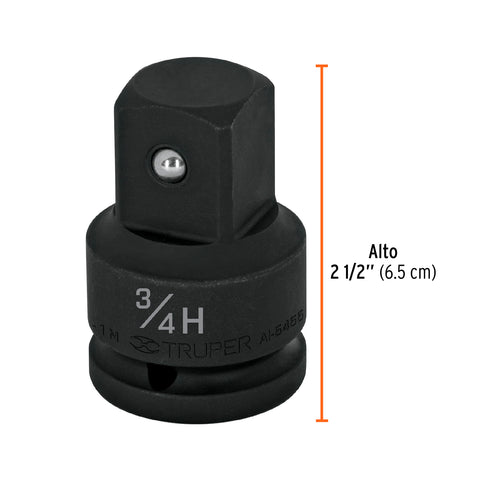 Adaptador de Impacto 3/4' (H) x 1' (M), Truper | AI-5455 | 100950