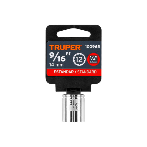 Dado de 9/16', 12 puntas, cuadro 1/4', Truper | D-1418-B | 100965