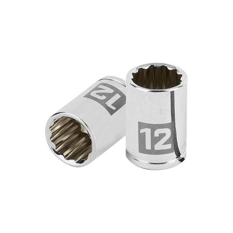 Dado de 12 mm, 12 puntas, cuadro 1/4', Truper | D-1412-BM | 100986