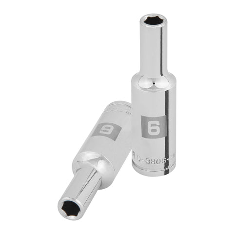 Dado largo de 6 mm, 6 puntas, cuadro 3/8', Truper | D-3806-HM-L | 100991