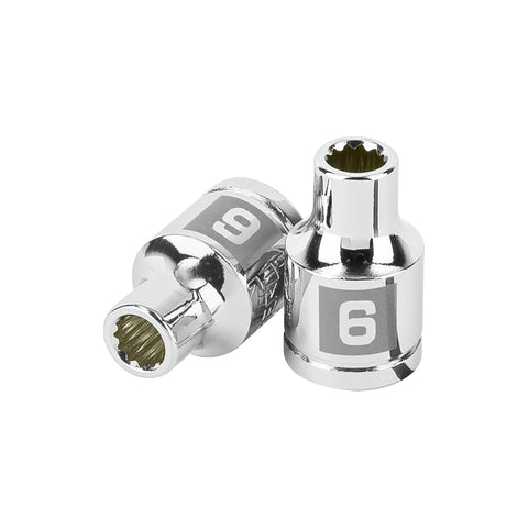 Dado de 6 mm, 12 puntas, cuadro 3/8', Truper | D-3806-M | 100996
