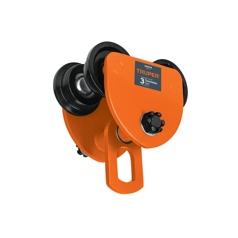 Trole de carga 3 ton para vigas IPS e IPR, ajustable, Truper | TRO-3 | 101078