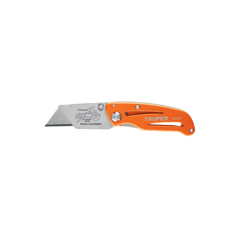 Navaja abatible 6' cuerpo de aluminio y acero inox, Truper | NV-6X | 101101