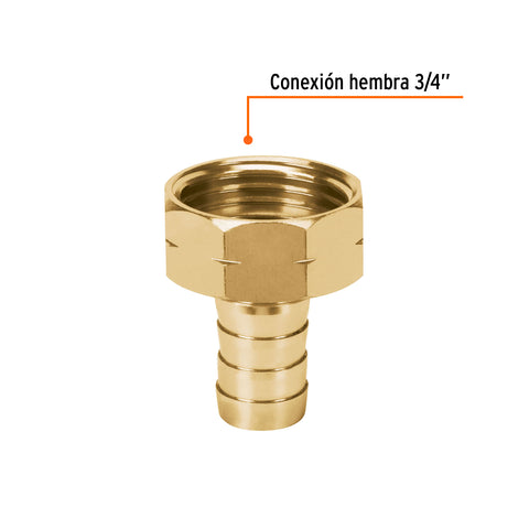 Conector 1/2' hembra de aluminio, Truper | CF-1/2A | 101154
